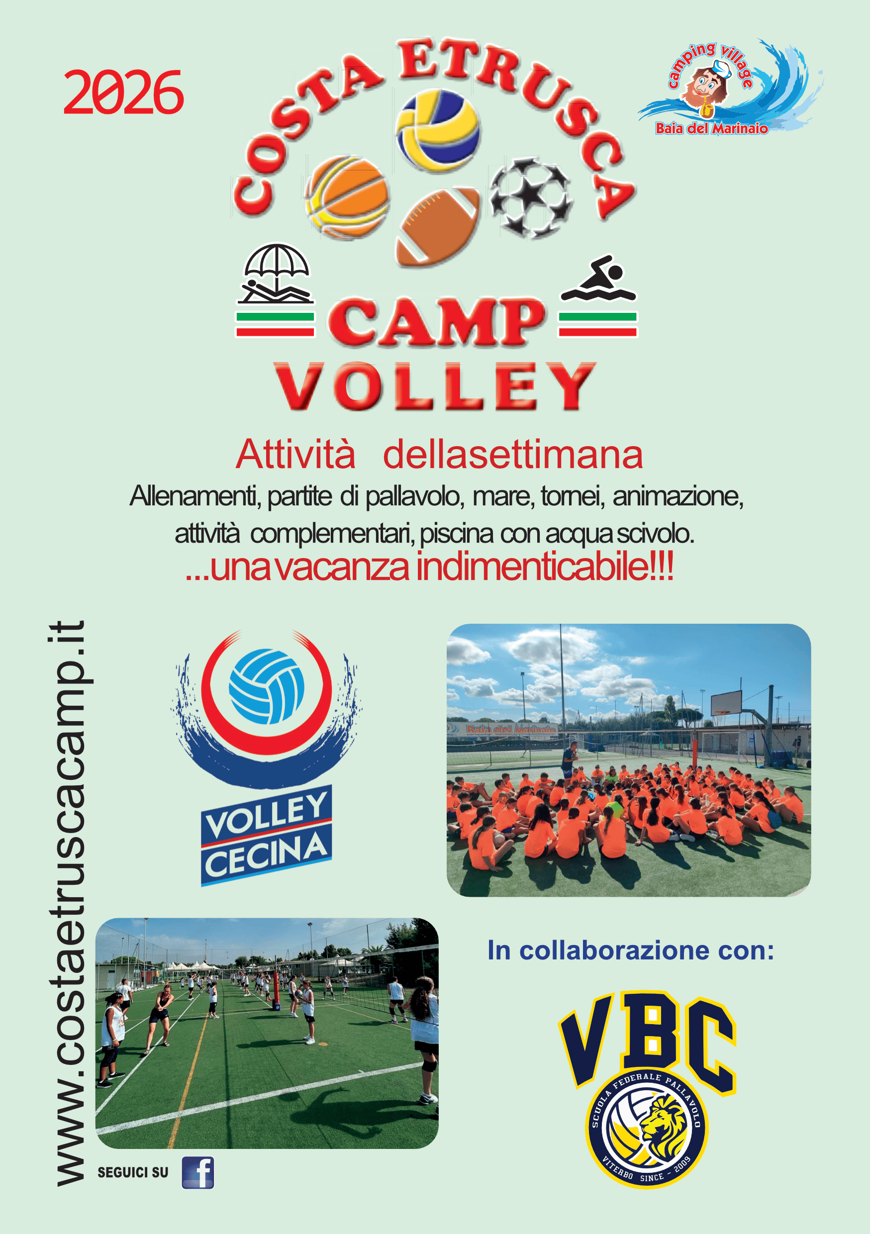 BOZZA VOLANTINI - VOLLEY VITERBO CAMP COSTA ESTRUSCA 2026