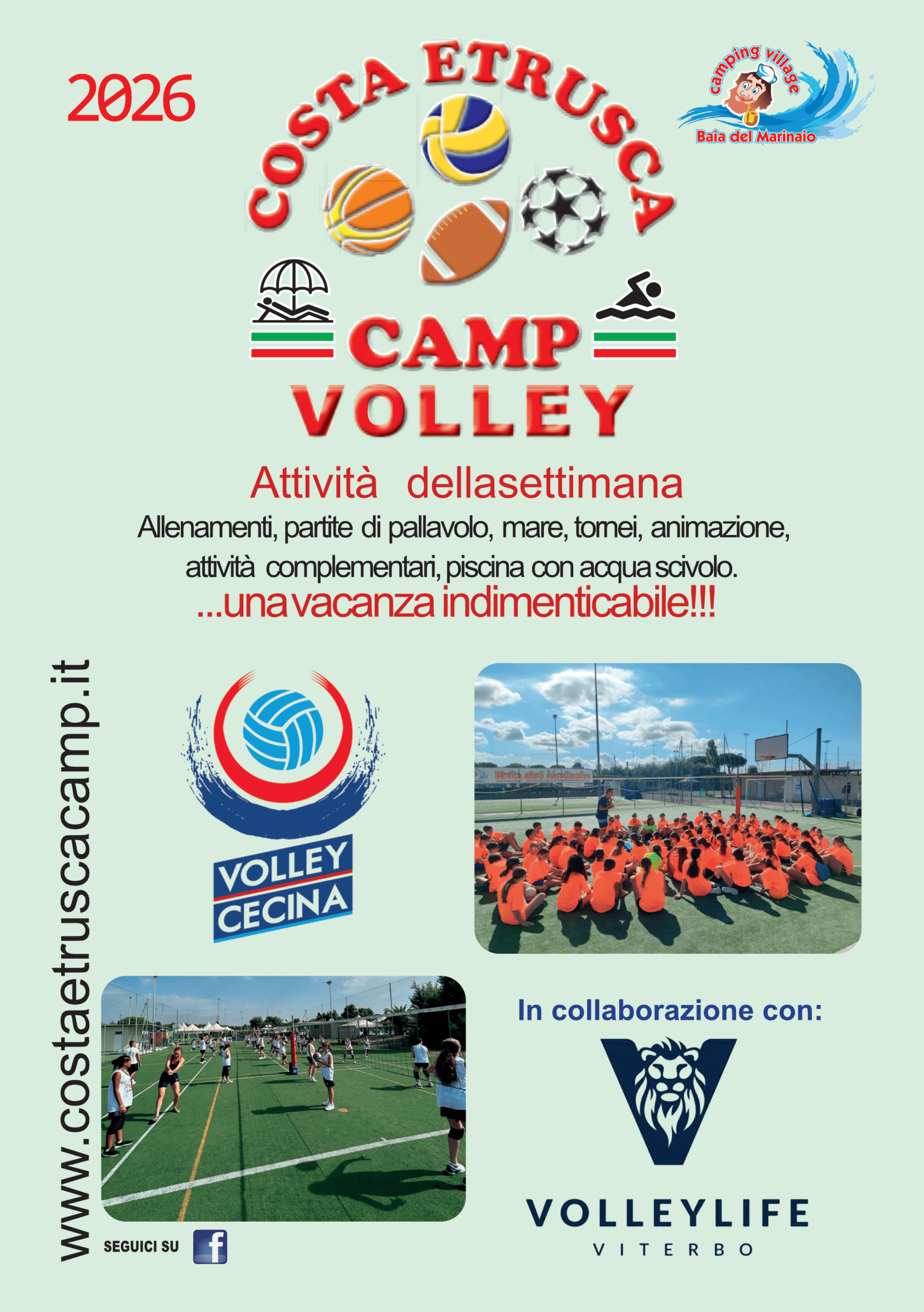 BOZZA VOLANTINI - VOLLEY VITERBO LIFE CAMP COSTA ESTRUSCA 2026